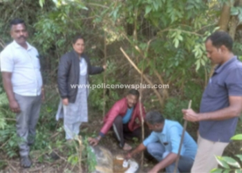 லிட்டர் கணக்கில் கள்ளச்சாராயம் அழிப்பு