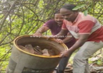 1800 லிட்டர் கள்ளச்சாராய ஊரல்கள்  அழிப்பு!