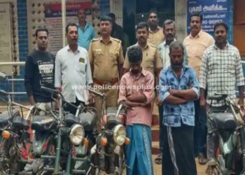 காரைக்குடியில் 9 இருசக்கர வாகனங்கள் பறிமுதல்