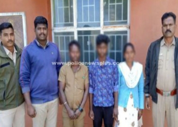 காவல்துறையினரை பாராட்டிய கிராம மக்கள்