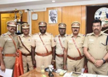 காவல்துறையினருக்கு கௌரவிப்பு