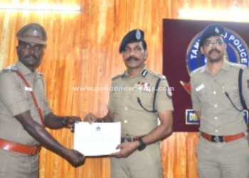 சீர்மிகு பணியை பாராட்டிய காவல்துறை தலைமை இயக்குனர்