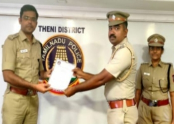 சீர்மிகு பணியை பாராட்டி நற்சான்றிதழ்கள் வழங்கிய S.P