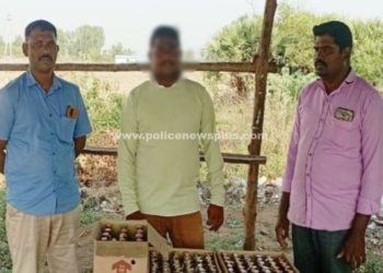 155 (IMFL) மதுபான பாட்டில்கள் பறிமுதல்