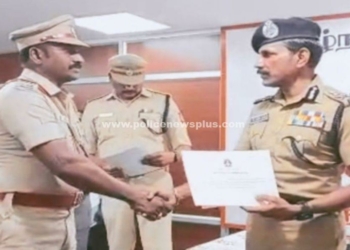 திறம்பட செயல்பட்ட காவல்துறையினரை கௌரவித்த டி.ஜி.பி