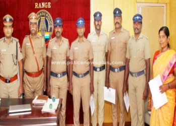 நற்சான்றிதழ் வழங்கி பாராட்டிய காவல்துறை துணை தலைவர்