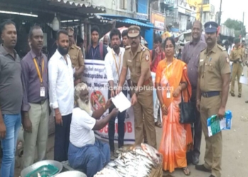 காவல்துறை கல்லூரி மாணவர்கள் இணைந்து நடத்திய சிறப்பு பிரச்சாரம்