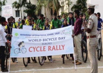 சிவகாசி அருகே உடல்நலம் காக்கும் சைக்கிள் பயணம்