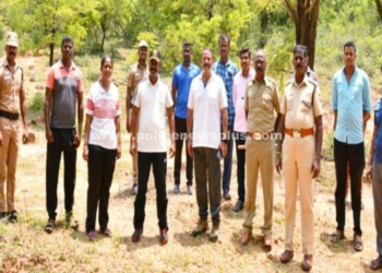 மலைப்பகுதியில் காவல்துறையினர் தீவிர தேடுதல் வேட்டை