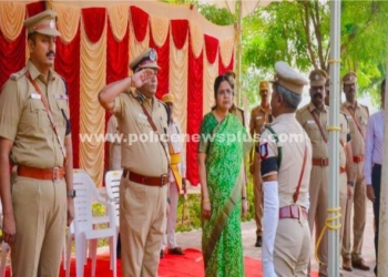 ஆயுதப்படை மைதானத்தில் பணிக்காலத்தில் உயிர் நீத்த காவலர்களுக்கு வீர வணக்கம்