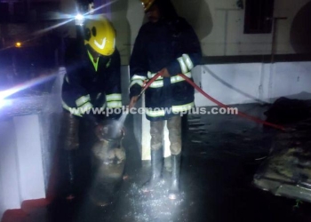 வானவெடிக்கை பட்டாசு தீப்பொறியால் தீ விபத்து