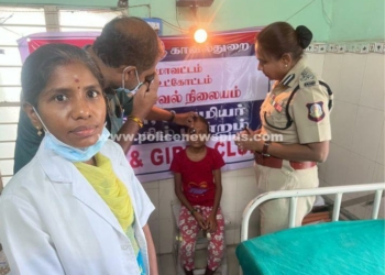 குழந்தைகளுக்கு இலவச கண் பரிசோதனை முகாம்