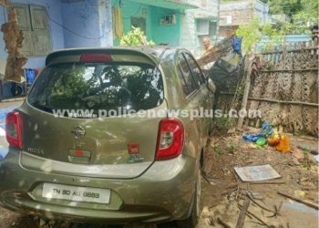 நீதிமன்றத்திற்கு சென்ற வழக்கறிஞர் கார் விபத்து