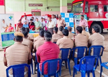 மறைமலை நகர் தீயணைப்பு நிலையத்தில் மருத்துவ முகாம்