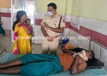 விபத்தில் காயமடைந்த காவலரை S.P நேரில் சென்று நலம் விசாரிப்பு