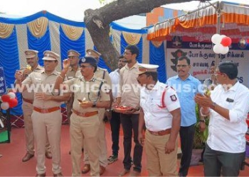 பள்ளி கல்லூரி மாணவர்களின் போக்குவரத்து விழிப்புணர்வு பேரணி