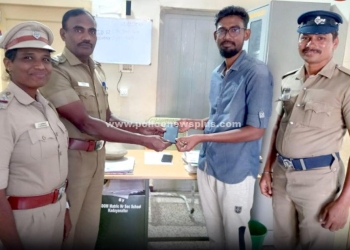 தொலைந்த செல்போனை 30 நிமிடத்திற்குள் மீட்ட காவல் ஆய்வாளர்