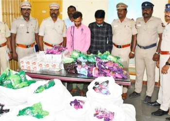 குட்கா பொருட்களை கடத்திச் சென்ற இருவர் கைது