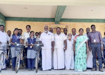 மாணவர்களுக்கு விலையில்லா மிதிவண்டி வழங்கும் விழா