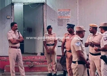 மதுவிலக்கு சோதனை சாவடியை ஆய்வு செய்த S.P