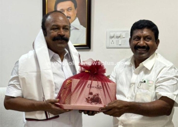 அமைச்சரை சந்தித்து வாழ்த்து தெரிவித்த சட்டமன்ற உறுப்பினர்