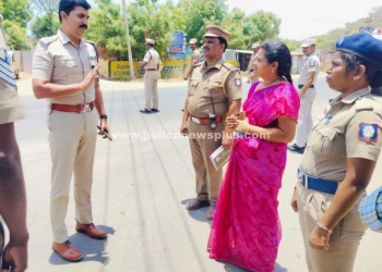 தேர்தல் நிலையான கண்காணிப்பு குழுவினரின் பணிகளை S.P ஆய்வு