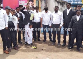 வழக்கறிஞர்கள் கண்டன ஆர்ப்பாட்டம்