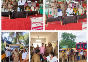 பள்ளி வாகனங்களை அதிகாரிகள் ஆய்வு
