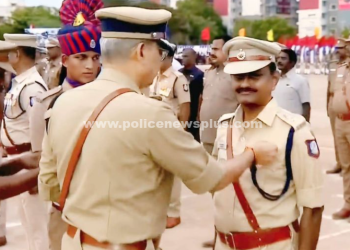 மாவட்ட காவல் கண்காணிப்பாளருக்கு முதலமைச்சரின் சீர்மிகு புலனாய்விற்கான காவல் பதக்கம்