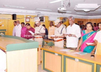 மாவட்ட காவல் அலுவலகத்தில் சமூக நீதி நாள் உறுதிமொழி