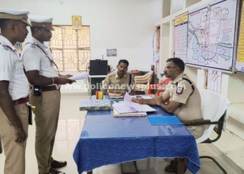 வருடாந்திர ஆய்வு மேற்கொண்ட S.P