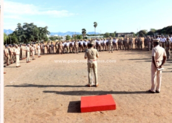 காவல்துறையினருக்கான வாராந்திர கவாத்து பயிற்சி