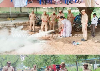 தீயணைப்பு வீரர்கள் விழிப்புணர்வு ஒத்திகை