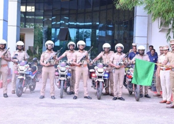 இருசக்கர காவல் ரோந்து வாகனங்கள் துவக்கம்