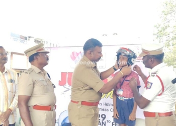 தலைக்கவச விழிப்புணர்வு நிகழ்ச்சி