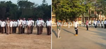 வாராந்திர உடற்பயிற்சியை sp அவர்கள் பார்வையிட்டு ஆய்வு மேற்கொண்டார்