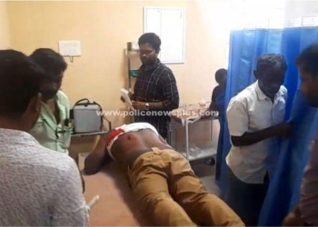 மாடு முட்டியதில் தலைமை காவலர் படுகாயம்