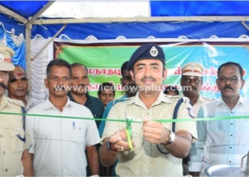 நீர் மோர் பந்தலை திறந்து வைத்த எஸ்.பி