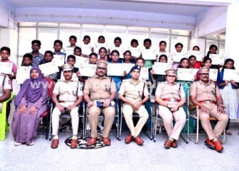 காவல் துறை சார்பில் நடைபெற்ற அபாகஸ் பயிற்சி நிறைவு