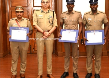 காவலர்களை நேரில் அழைத்து பாராட்டிய டிஜிபி