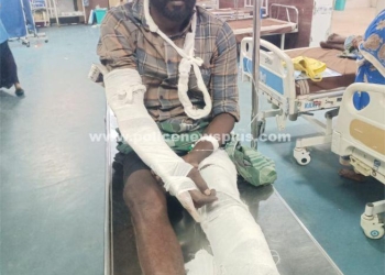 குற்றவாளி தப்பிக்க முயன்றபோது கால் முறிவு