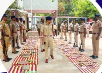 திருச்செந்தூர் காவல் நிலையத்தில் எஸ்பி வருடாந்திர ஆய்வு