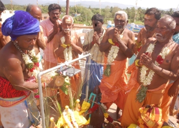 ஆதனூர் கிராமத்தில் ஶ்ரீ அண்ணகாமு, உருமண கருப்புசாமி கோவில் கும்பாபிஷேக விழா