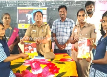 பள்ளியில் பெண் கல்வியும் பாதுகாப்பும் குறித்து விழிப்புணர்வு