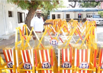 சாலை விபத்துகளைத் தடுக்க 2.61 இலட்சம் மதிப்புள்ள உபகரணங்கள்