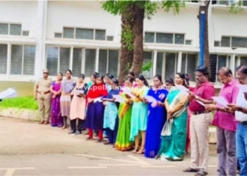 காவல்துறை அலுவலகத்தில் ஊழல் தடுப்பு விழிப்புணர்வு