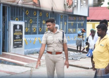 பொதுமக்கள் செல்லக்கூடிய வழித்தடங்களை ஆய்வு செய்த எஸ்.பி