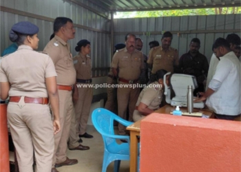 காவல்துறை சார்பில் இலவச கண் பரிசோதனை முகாம்