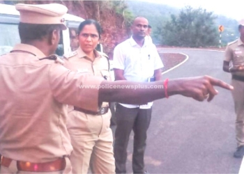 மலைப்பகுதிகளில் எஸ்.பி ஆய்வு