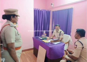 மகளிர் காவல் நிலையத்தில் எஸ்.பி ஆய்வு